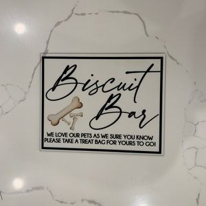 Biscuit Bar Acrylic Wedding Sign